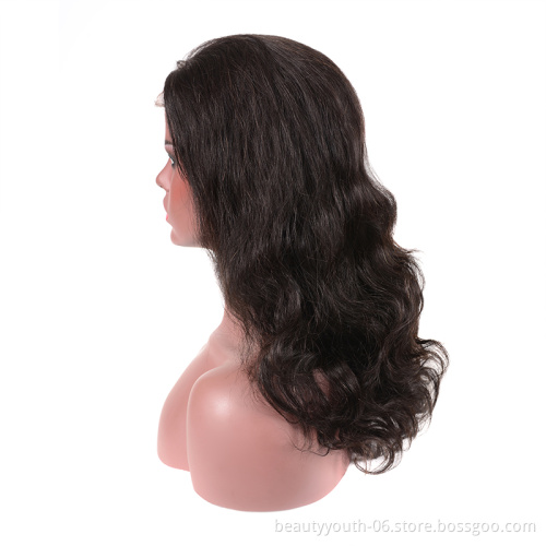 Best quality unprocessed Brazilian 100% virgin full lace human hair wig